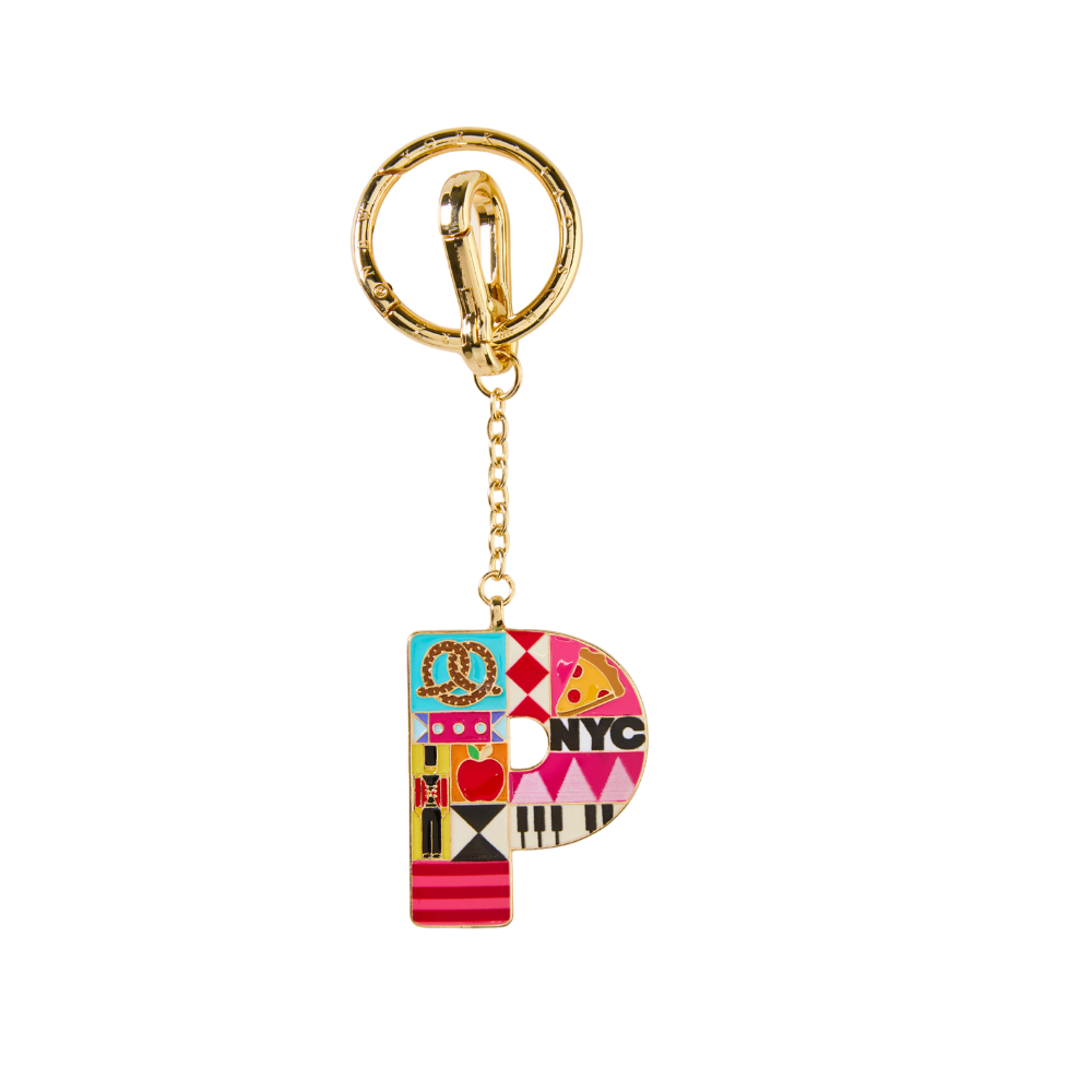 FAO Schwarz - FAO Initial Keychain - P - Souvenirs