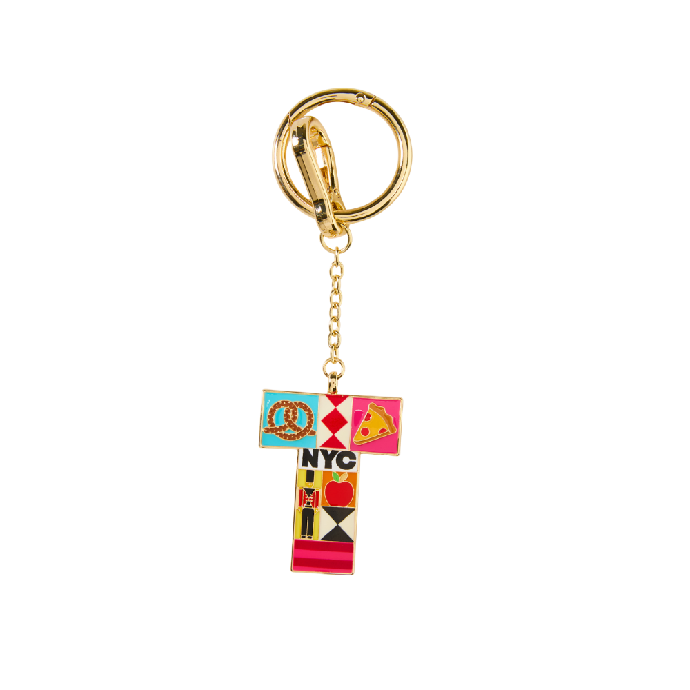 FAO Schwarz - FAO Initial Keychain - T - Souvenirs