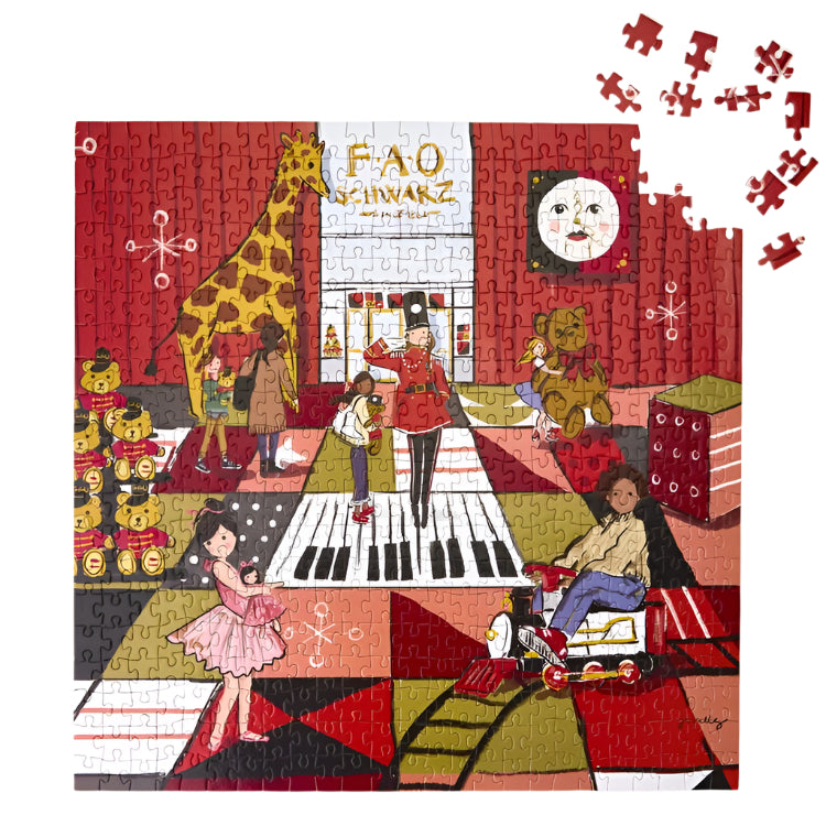 FAO Schwarz - FAO Schwarz Twinkling Toyland 500 Piece Puzzle - Souvenirs