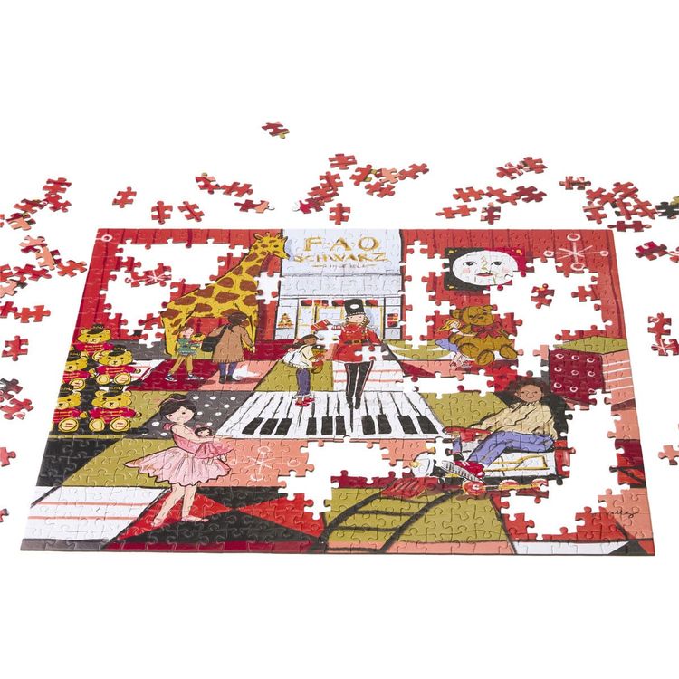 FAO Schwarz - FAO Schwarz Twinkling Toyland 500 Piece Puzzle - Souvenirs