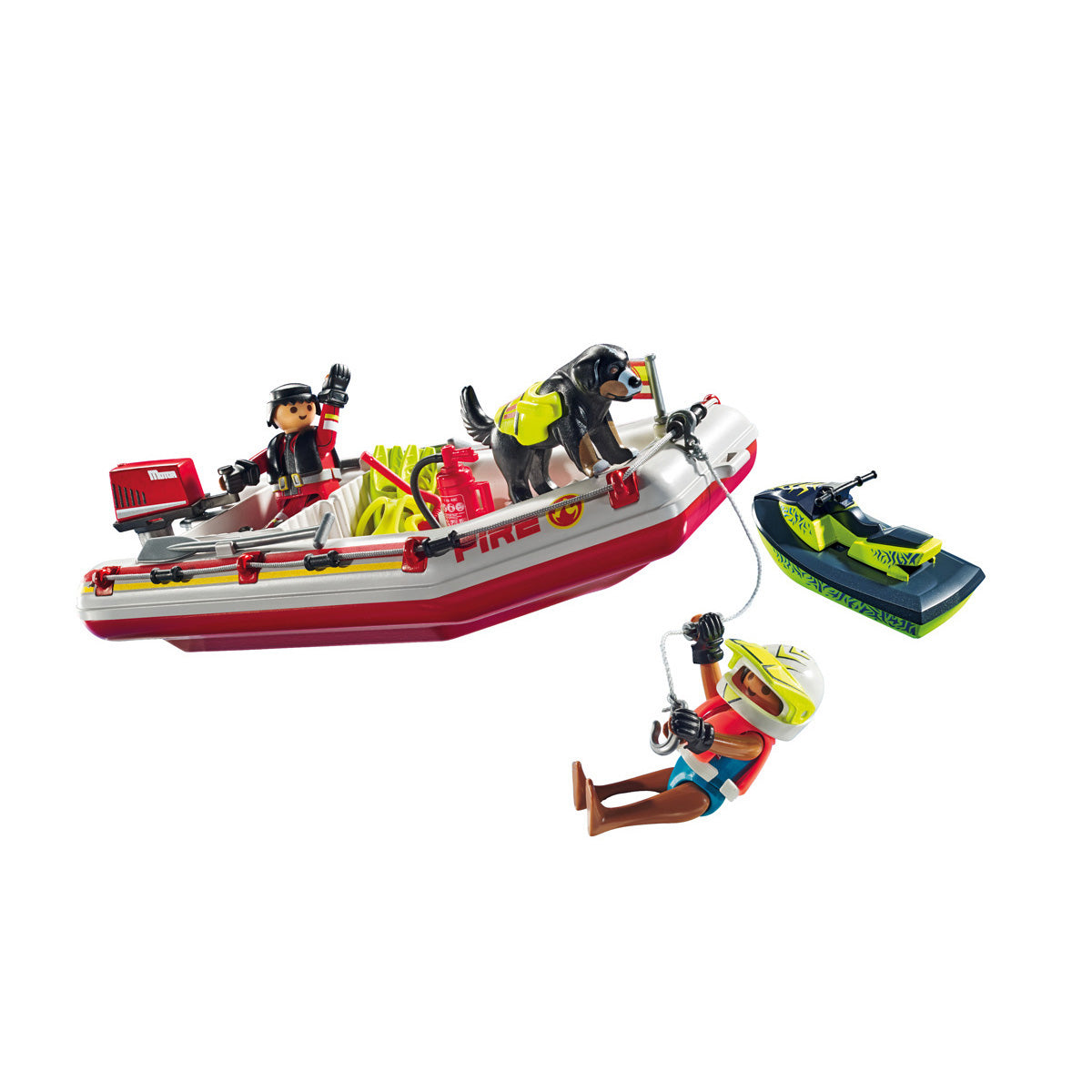 Playmobil - Fireboat with Water Scooter Playset - Preschool