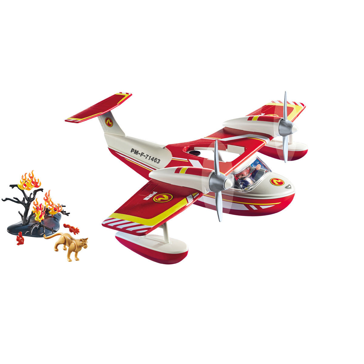 Playmobil - Firefighting Seaplane Playset - Preschool