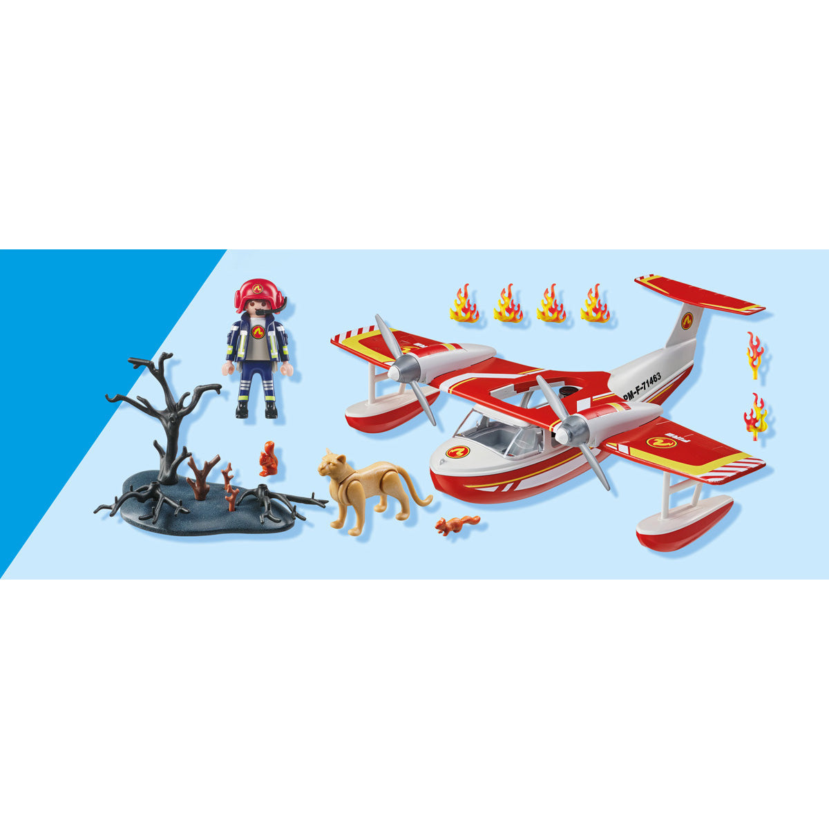 Playmobil - Firefighting Seaplane Playset - Preschool