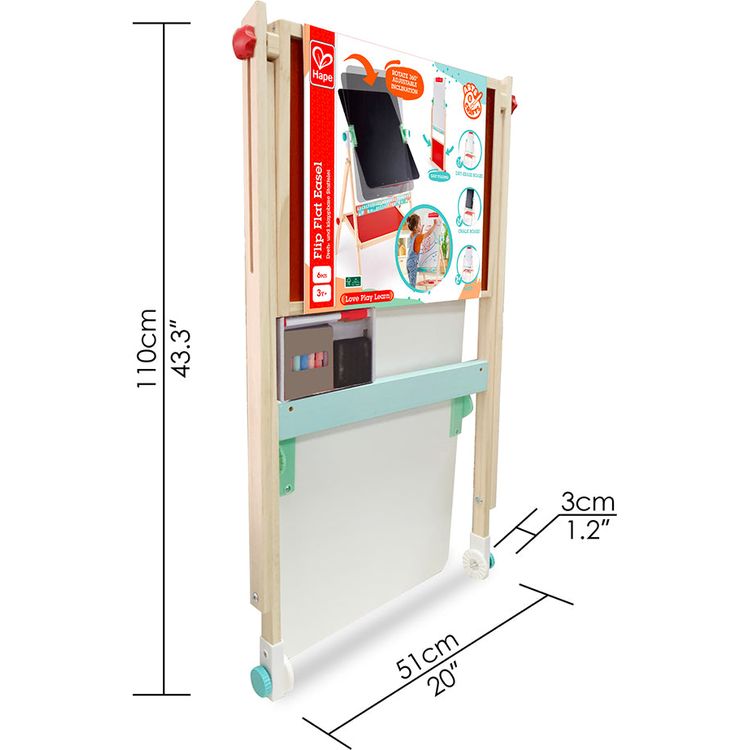 Hape - Flip Flat Easel - Creativity