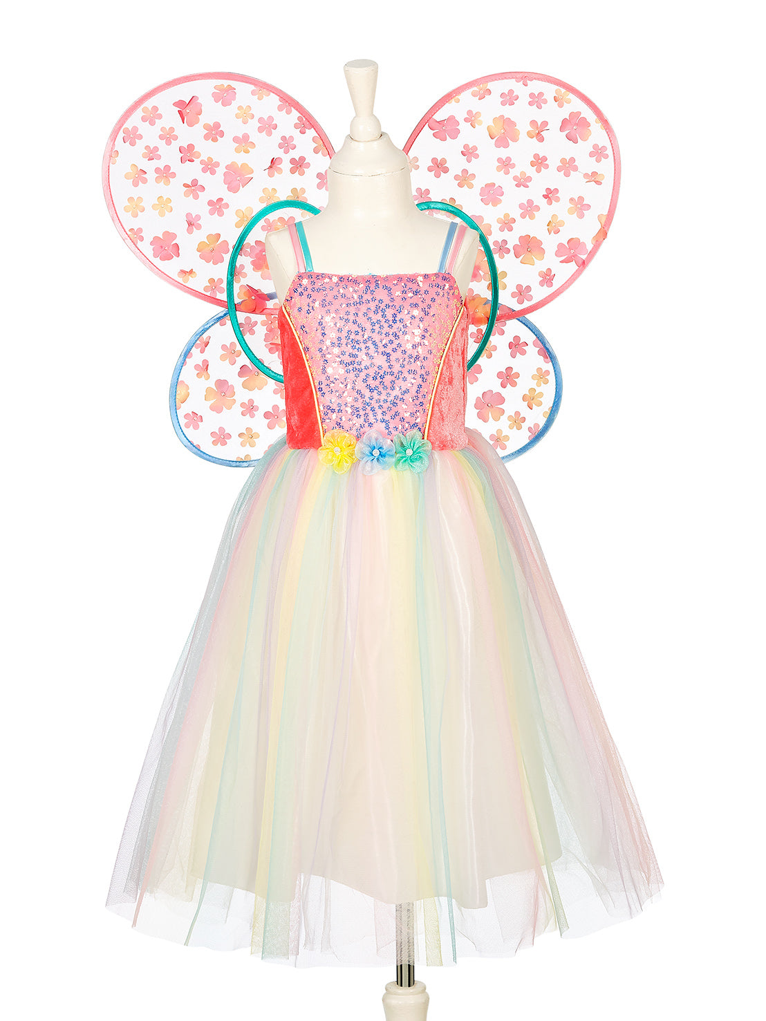 Souza - Flora Dress & Wings Set (Green) - 5-7 Years - Dress up