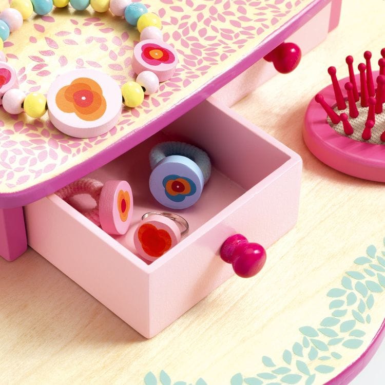 Djeco - Flora Pretend Play Dressing Table - Preschool
