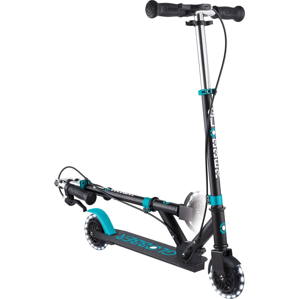 Globber - Flow Junior Light Scooter - Black/Teal - Outdoor