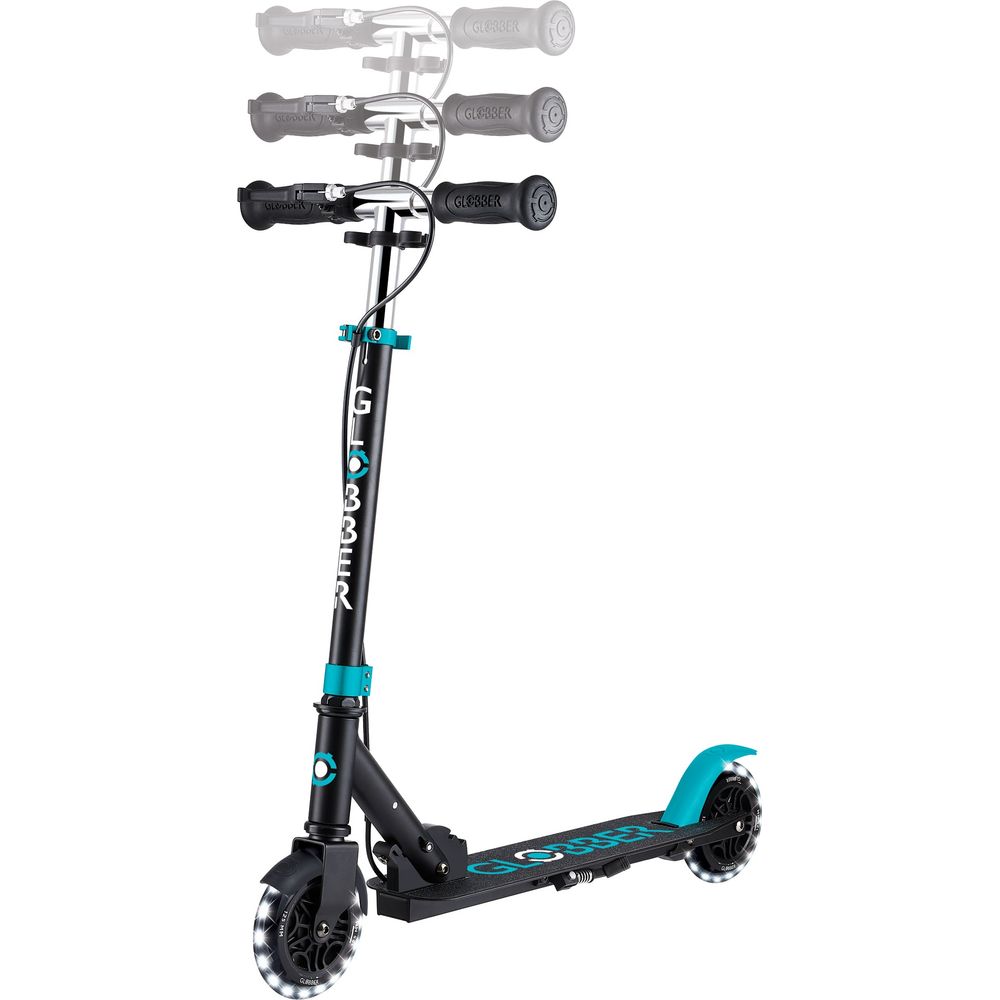 Globber - Flow Junior Light Scooter - Black/Teal - Outdoor
