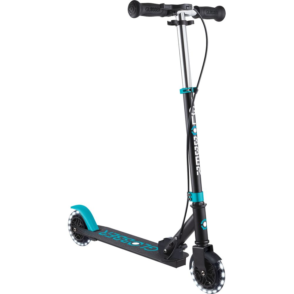 Globber - Flow Junior Light Scooter - Black/Teal - Outdoor