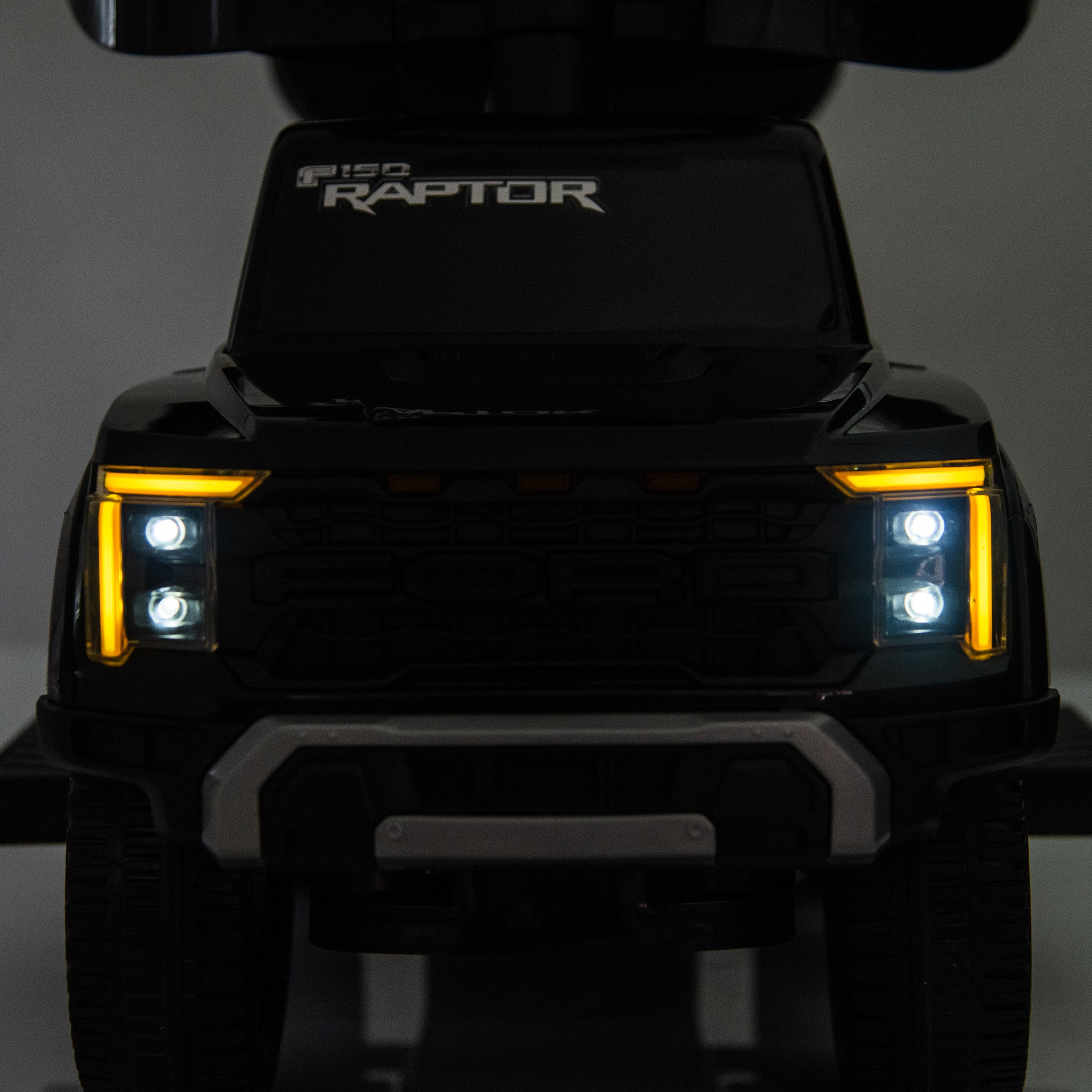 Freddo - Ford Raptor 3-in-1 Push Ride On Toy Car - Black - Outdoor