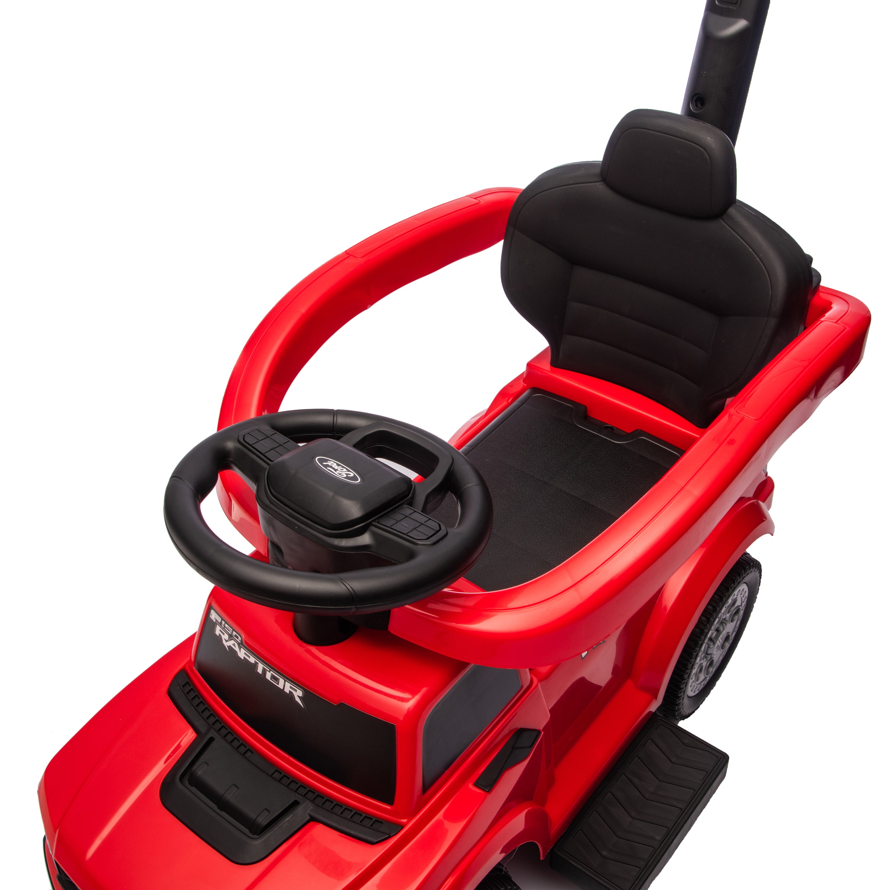 Freddo - Ford Raptor 3-in-1 Push Ride On Toy Car - Red - Outdoor