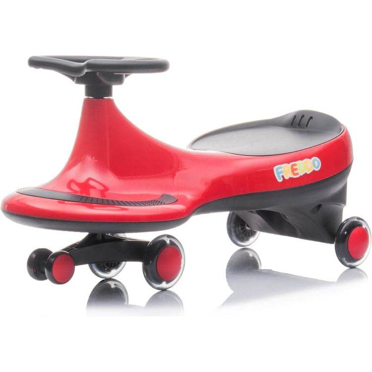 Freddo - Freddo Toys Swing Car with Flashing Wheels - Red - Outdoor