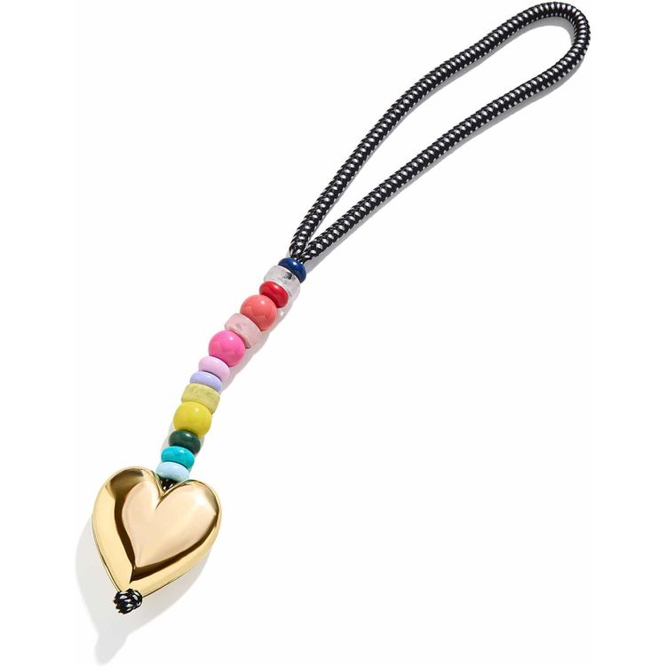Minibar by BaubleBar - Free Spirit Heart Beaded Bag Charm - Trend Accessories