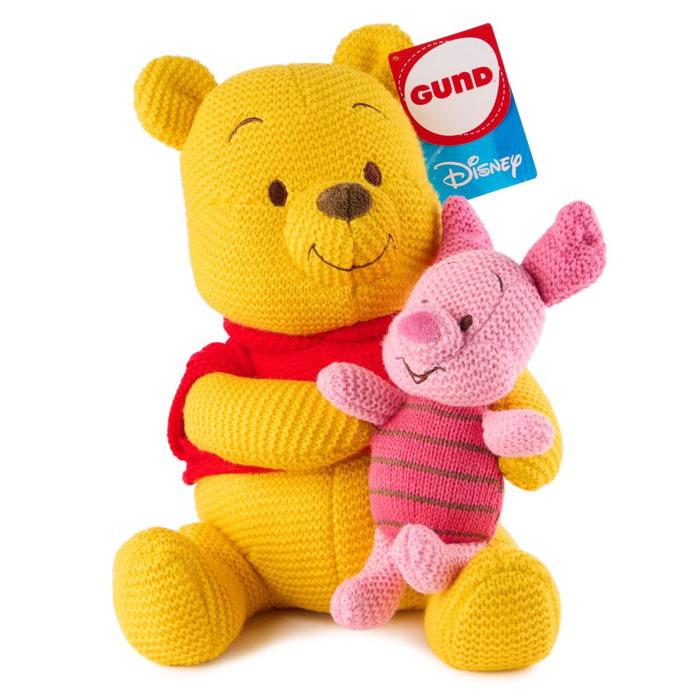 Gund - GUND Disney Official Pooh and Piglet Knit Plush - Plush