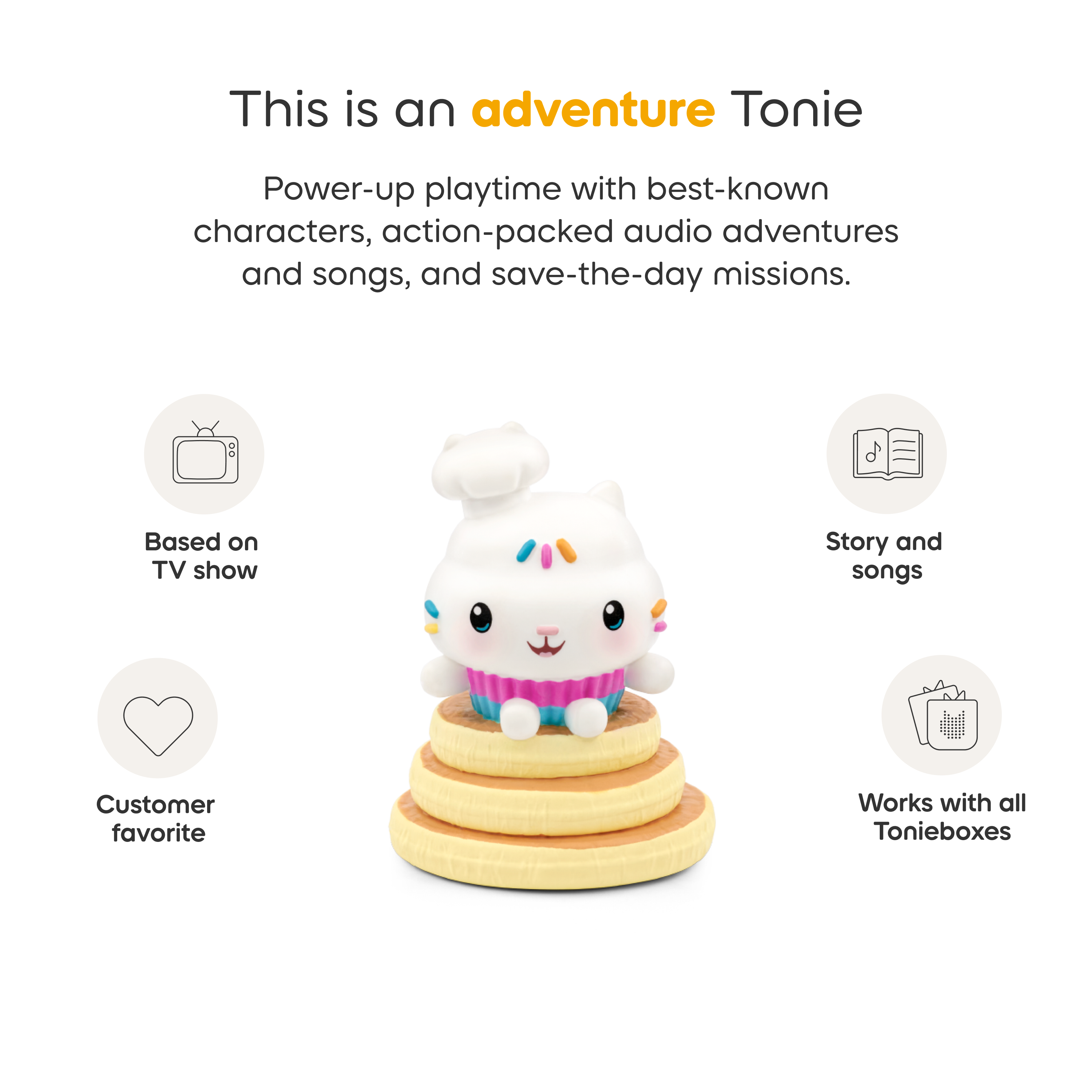 Tonies - Gabby's Dollhouse: Cakey Cat Tonie - Electronics