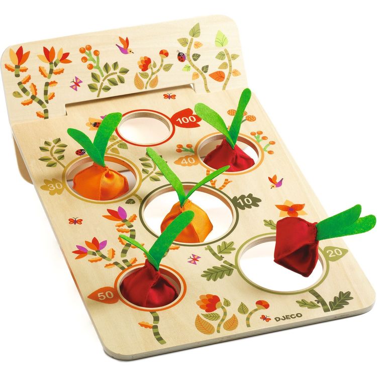 Djeco - Garden Party Bag Toss Game - Preschool