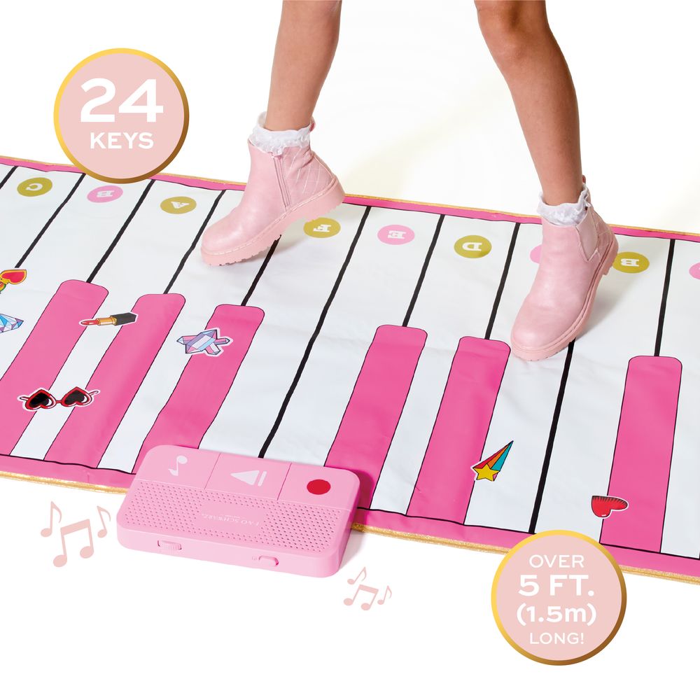 FAO Schwarz - Giant Dance-On Piano Pink - Compose Your Own Music - Music