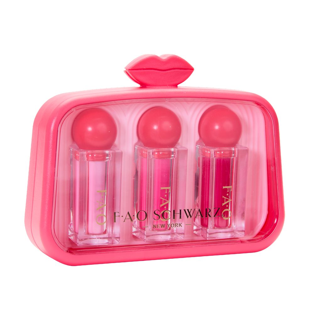 FAO Schwarz - Glimmer & Glam 4‑Piece Lipstick Set - Fashion Activity and Roleplay