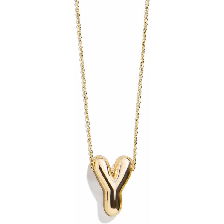 Minibar by BaubleBar - Gold Bubble Initial Necklace - Y - Trend Accessories