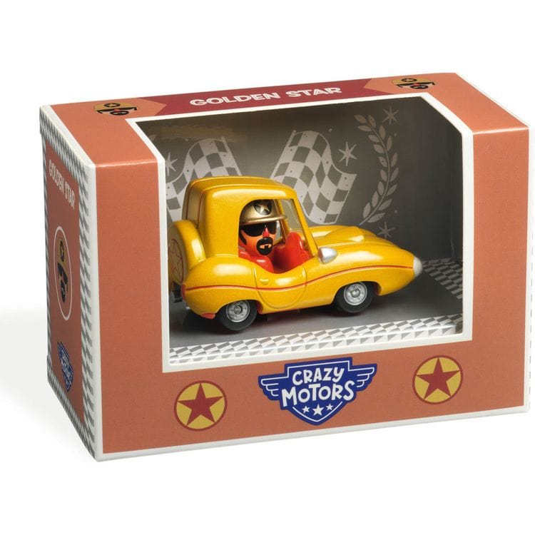 Djeco - Golden Star Crazy Motors Car Toy - Vehicles