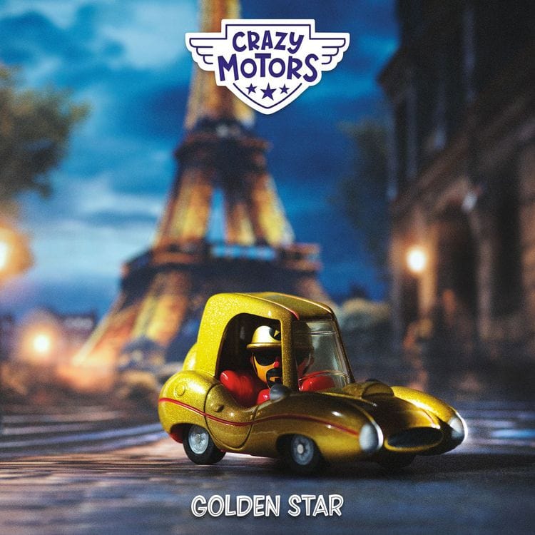 Djeco - Golden Star Crazy Motors Car Toy - Vehicles