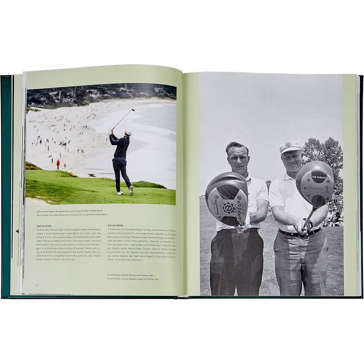 Graphic Image - "Golf: The Ultimate Book" in Green Bonded Leather - Books