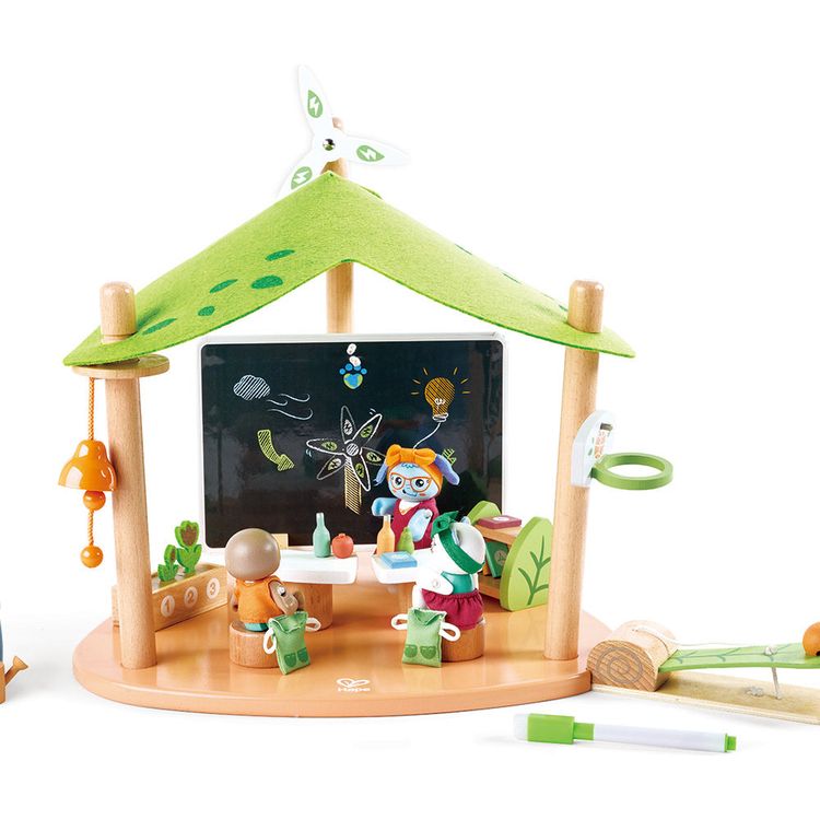 Hape - Green School Playset - Preschool
