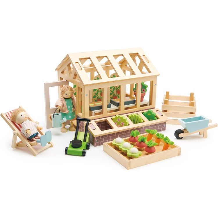 Tender Leaf Toys - Greenhouse and Garden Set - Preschool
