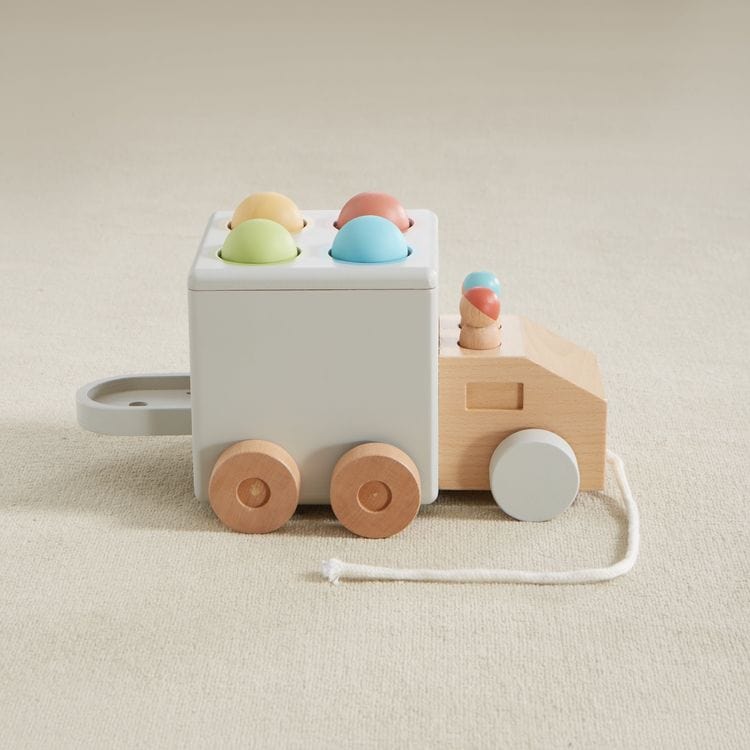 Wonder & Wise - Hammer Time Wood Pull Toy - Infants
