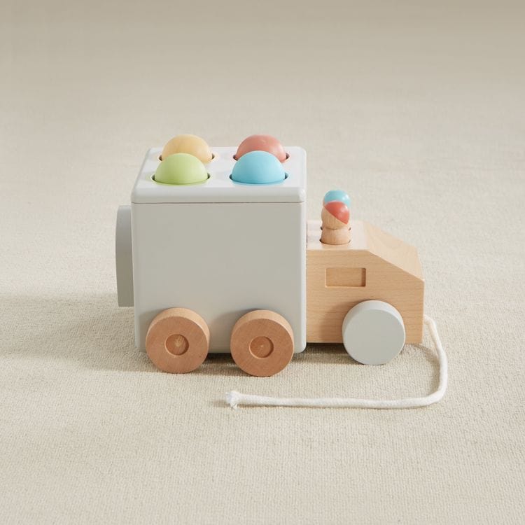 Wonder & Wise - Hammer Time Wood Pull Toy - Infants