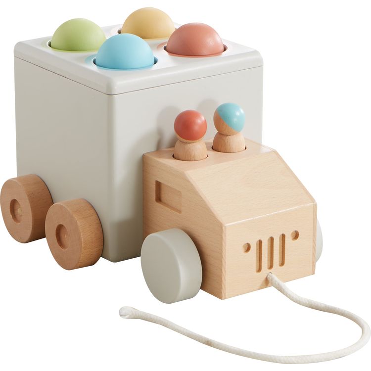 Wonder & Wise - Hammer Time Wood Pull Toy - Infants