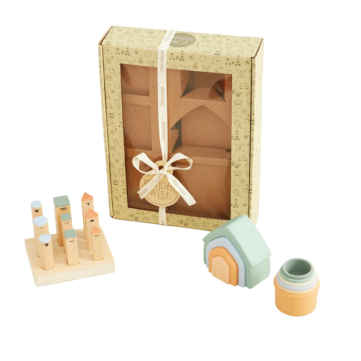 Wonder & Wise - Hello Baby 9-12 Month Gift Set - Infants