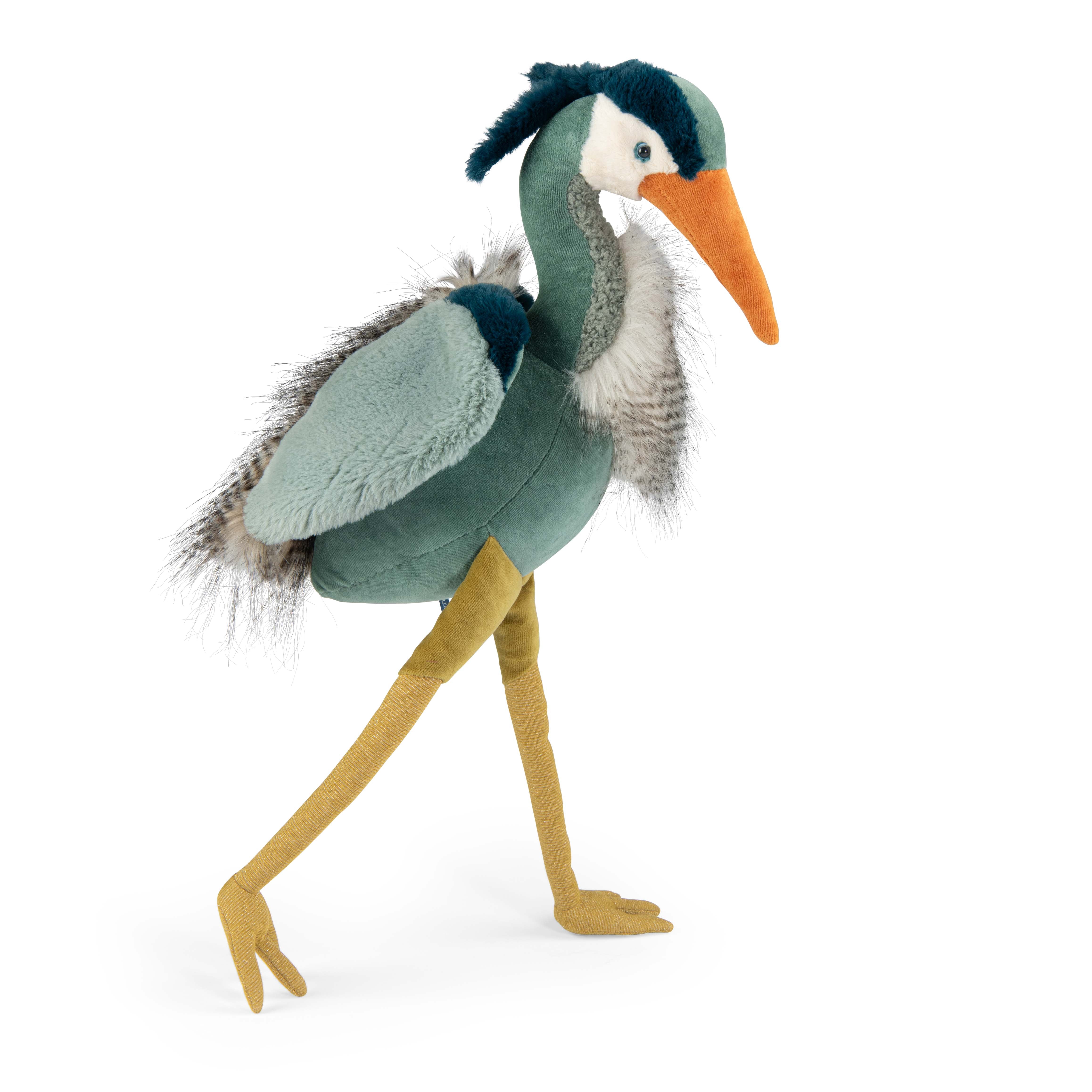 Moulin Roty - Heron Plush - All Around the World - Plush