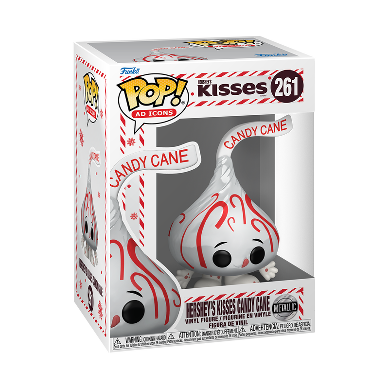 Funko - Hershey's Pop! Hershey's Kisses Candy Cane (Metallic) - World of Funko
