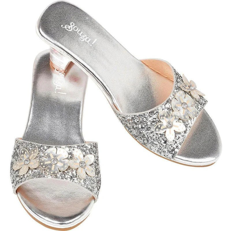 Souza - High-Heel Mariona Slipper (Silver) - Size 12-13 - Dress up