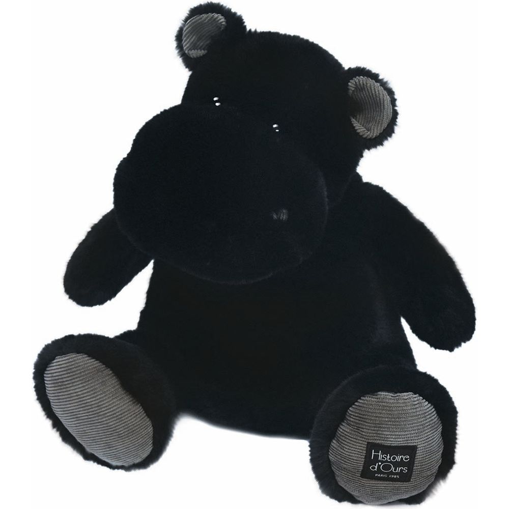 DouDou - Hippo Plush - Black - Plush