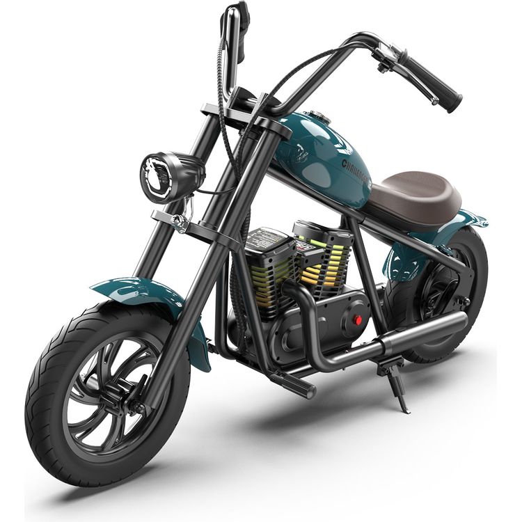 Hyper GoGo - Hyper Gogo Challenger 12 Plus Kids Motorcycle - Blue - Outdoor