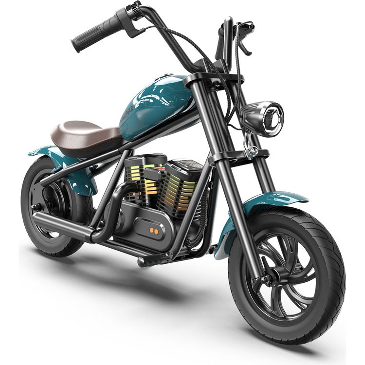 Hyper GoGo - Hyper Gogo Challenger 12 Plus Kids Motorcycle - Blue - Outdoor