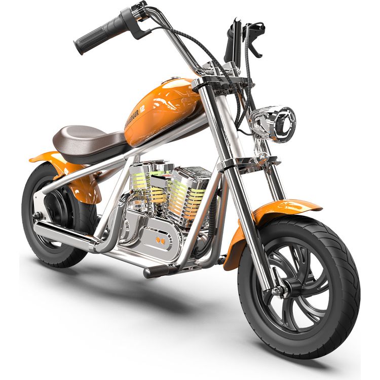 Hyper GoGo - Hyper Gogo Challenger 12 Plus Kids Motorcycle with App - Orange - Outdoor