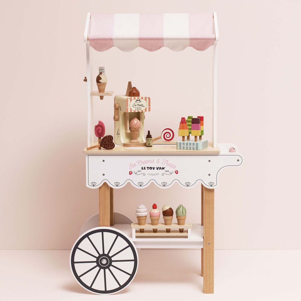 Le Toy Van - Ice Cream Trolley Market Stall - Preschool