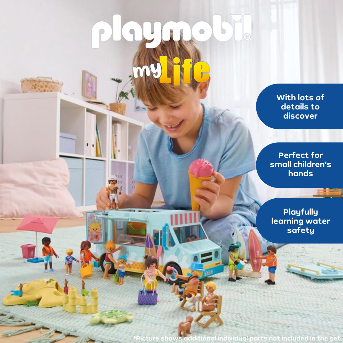 Playmobil - Ice Cream Truck with Surf Shop Playset - Preschool