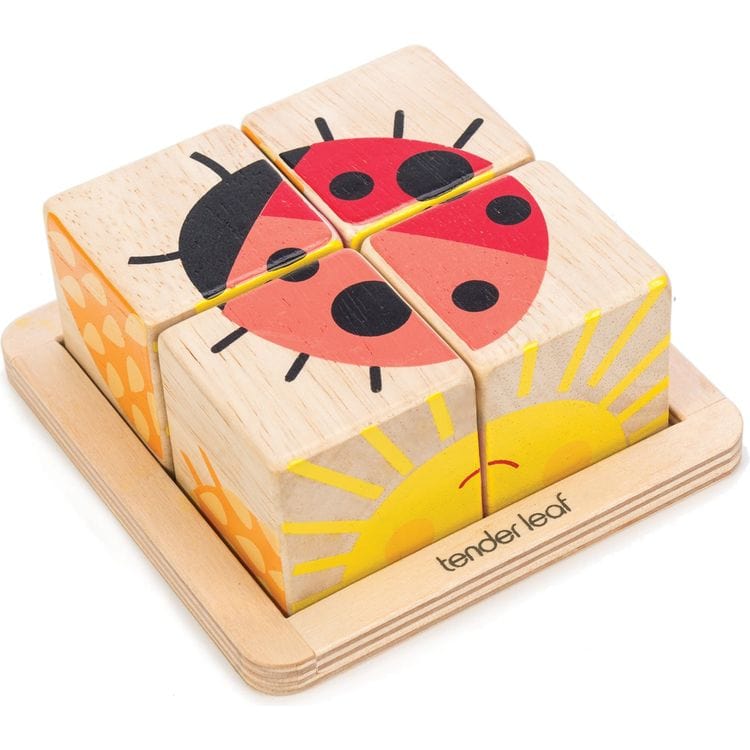Tender Leaf Toys - Infant Blocks Collection of Wood Toys - Preschool