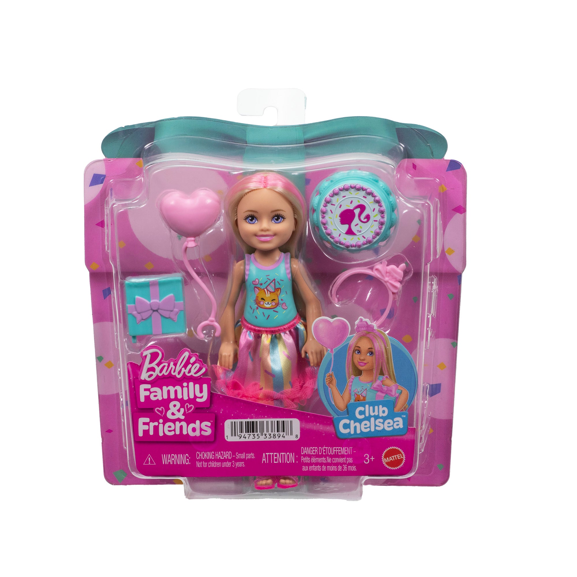 Barbie Club Chelsea Birthday Party Doll & Accessories