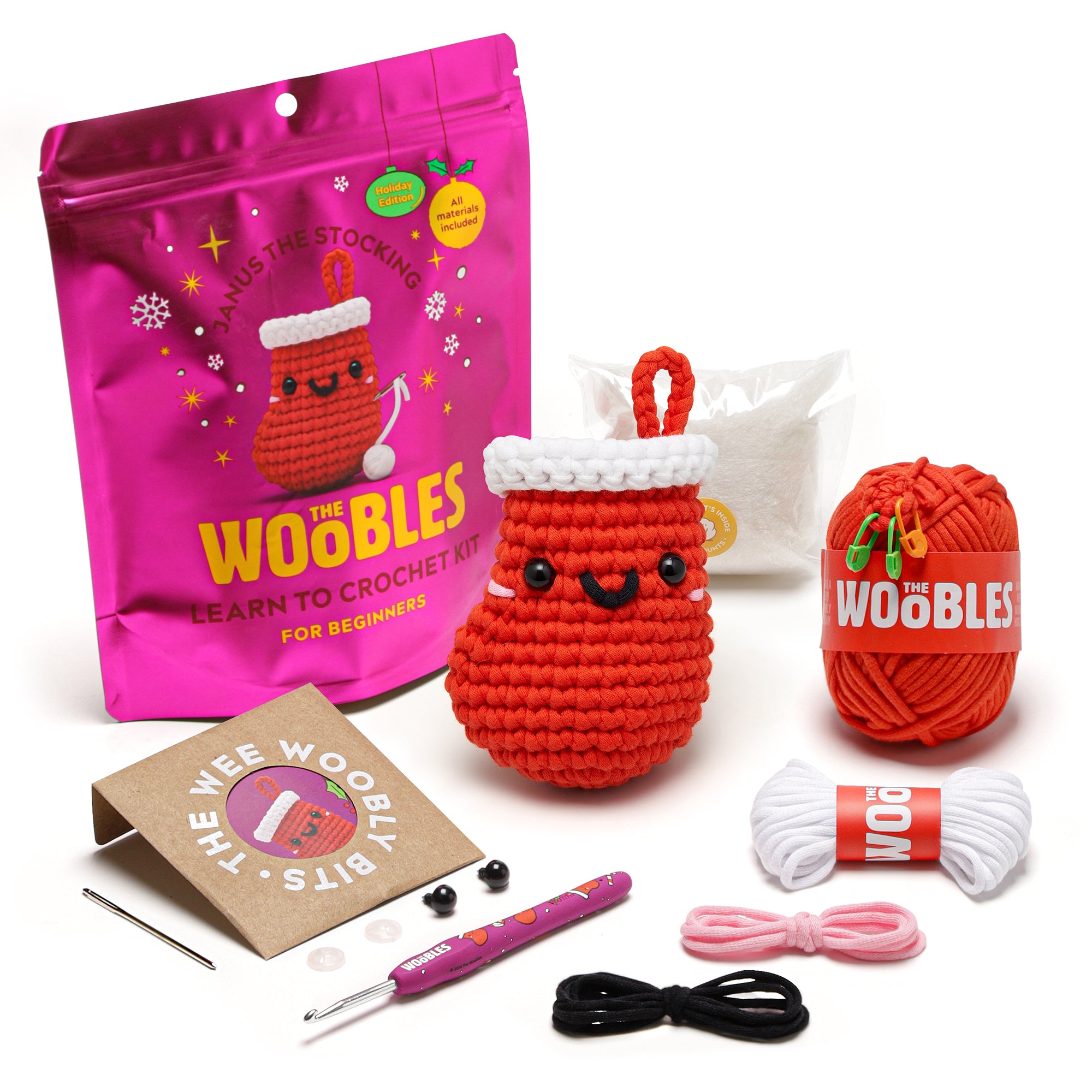 The Woobles - Janus the Stocking Learn to Crochet Kit - Creativity