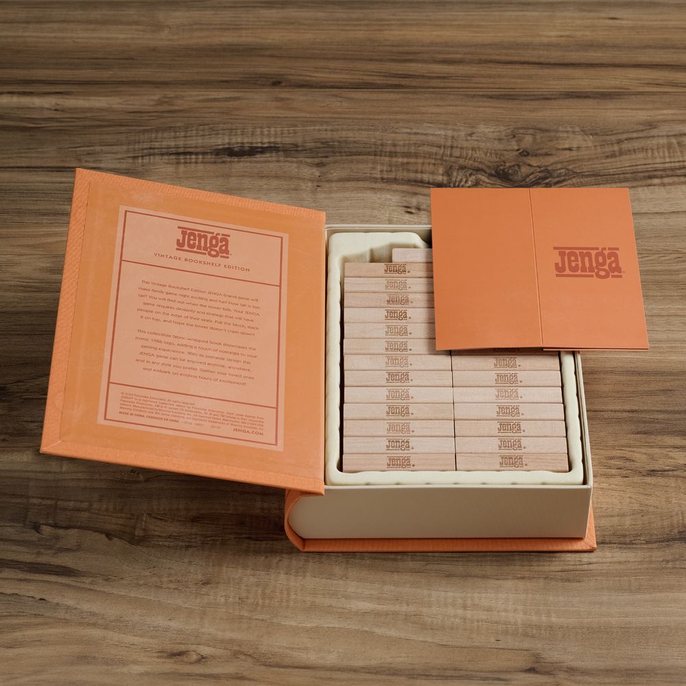 WS Game Company - Jenga Vintage Bookshelf Edition - Games