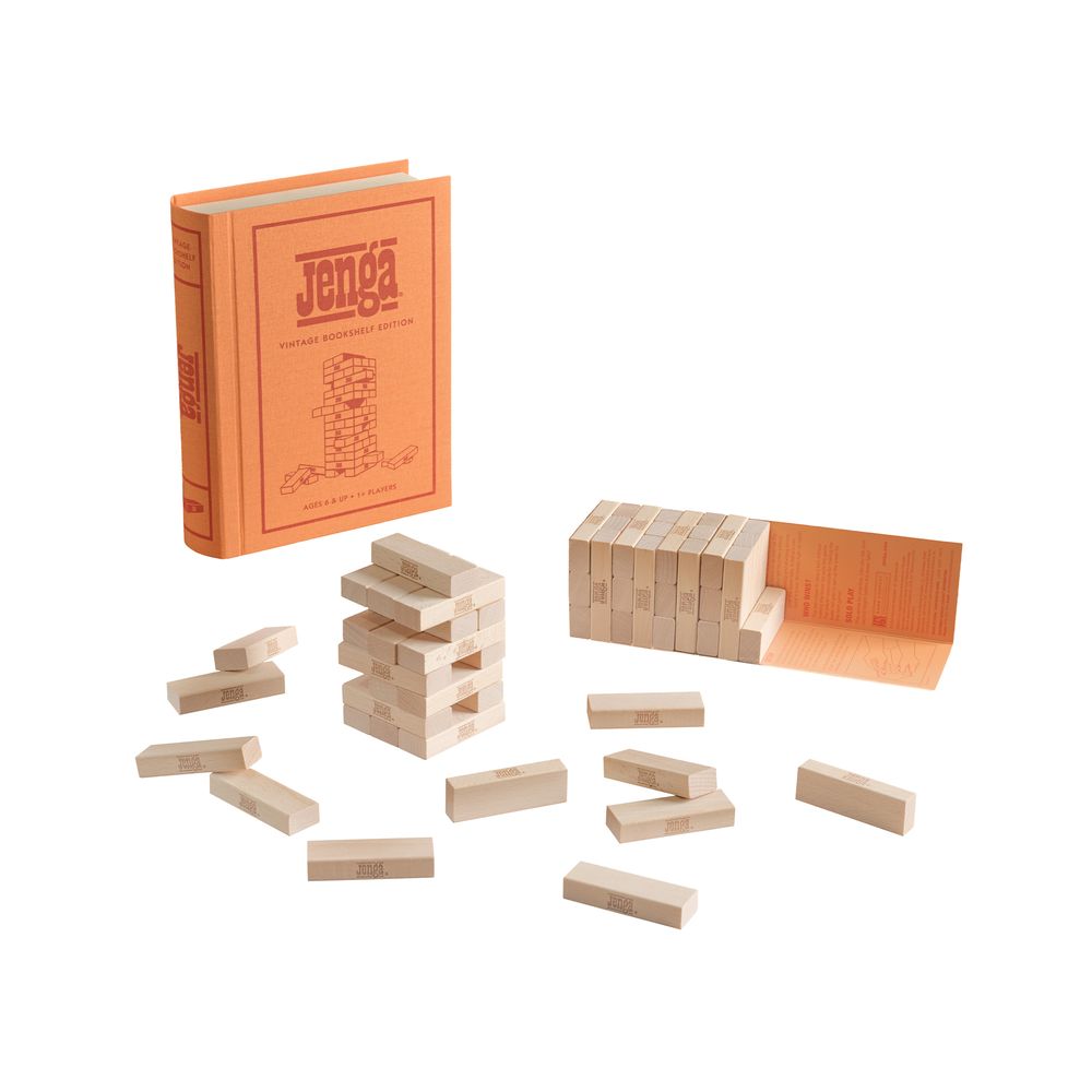 WS Game Company - Jenga Vintage Bookshelf Edition - Games