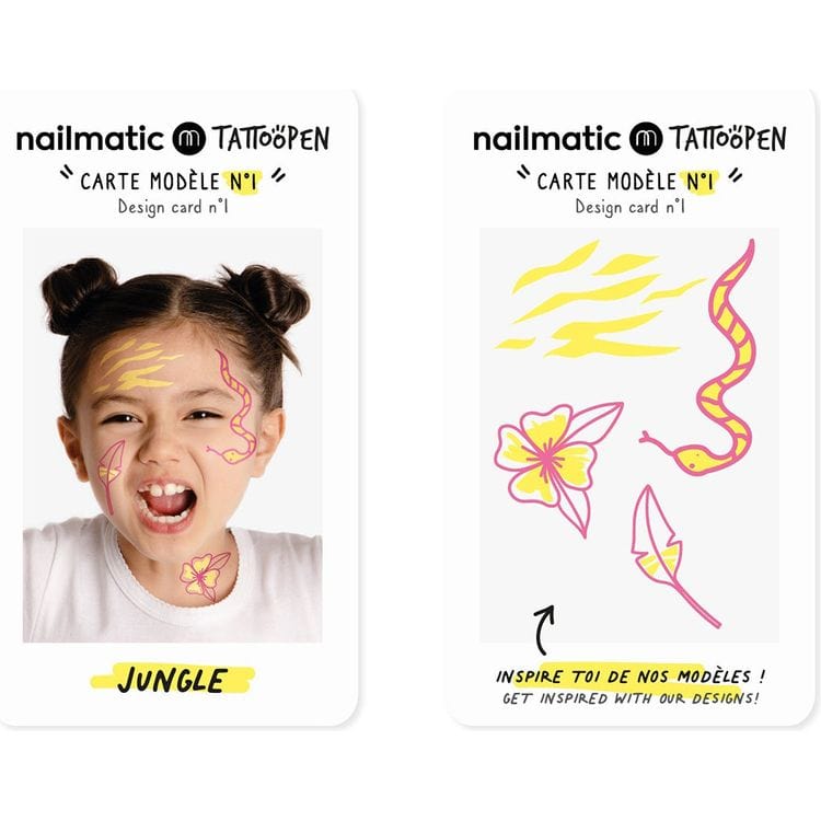 Nailmatic - Jungle Tattoo Pen Set for Kids - Trend Accessories