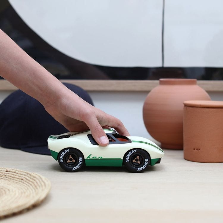 Playforever - Ken Cline Toy Car - White - Vehicles