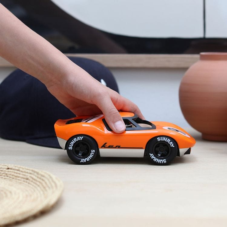 Playforever - Ken Gibson Toy Car - Orange - Vehicles
