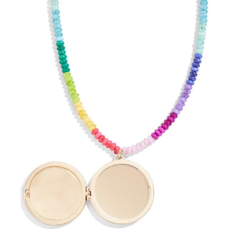 Minibar by BaubleBar - Kid's Locket Necklace - Smiley - Trend Accessories